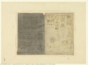 Atlantic Codex (codex Atlanticus), F. 673 Recto. — Leonardo Da Vinci, Renaissance