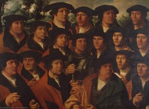Group Portrait Of The Amsterdam Shooting Corporation — Dirck Jacobsz