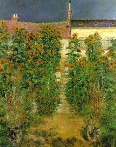 The Artists Garden At Vetheuil — Claude Monet, Impressionism