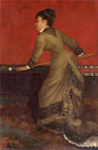 Elegant At Billiards — Alfred Émile Léopold Stevens