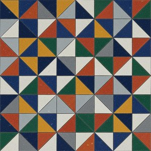 Monolithic Tessellation In Earth Tones: A Meditative Study Of Geometric Stability — Laurent Fabre, Neo-abstract Art