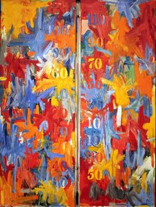 False Start — Jasper Johns, Abstract Expressionism