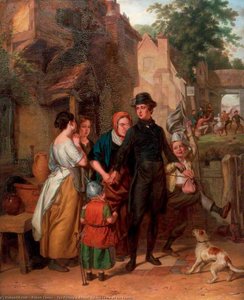 The Parting A Recruit Taking Leave Of His Family — Robert Farrier