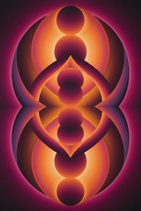 Resonance Of The Radiant Axis — Jacques Villedieu, Contemporary Abstraction (biomorphic / Spiritual)