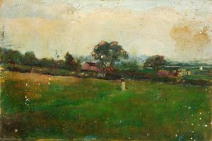 Fields And Village — Benjamin Haughton