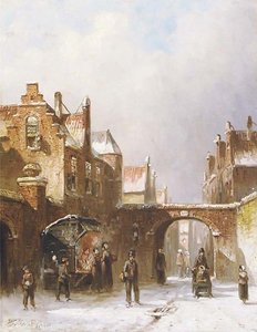 A winter's day in town