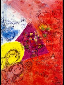 Artist And His Wife — Marc Chagall, Surrealism
