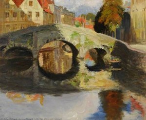 A Bridge at Bruges, Belgium