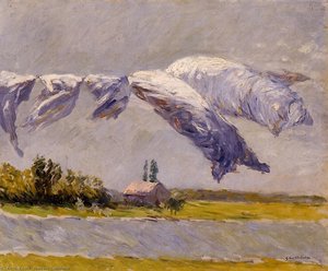 Laundry Drying, Petit Gennevilliers — Gustave Caillebotte