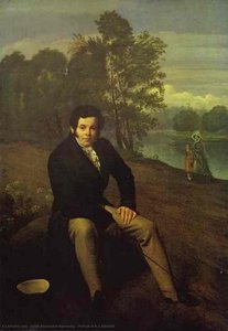 Portrait Of K. I. Albrekht — Orest Adamovich Kiprensky