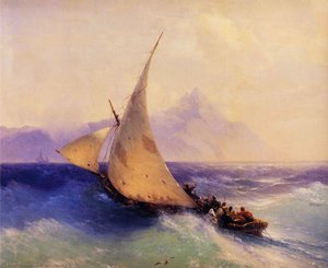 Rescue At Sea — Ivan Konstantinovich Aivazovsky, Romanticism