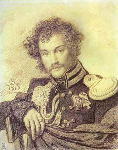 Portrait Of M. P. Lanskoy — Orest Adamovich Kiprensky, Romanticism