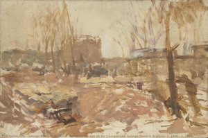 Bouwterrein aan de De Clercqstraat, George Hendrik Breitner, c. 1880 - c. 1923