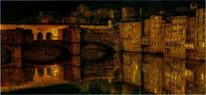 The Ponte Vecchio, Florence — William Holman Hunt