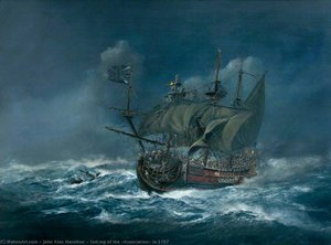Sinking of the 'Association' in 1707