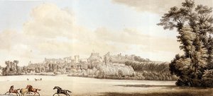 View Of Windsor Castle And Part Of The Town From The Spital Hill — Paul Sandby