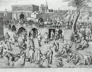 Ice Skating Before The Gate Of Saint George, Antwerp — Pieter Bruegel The Elder, Northern Renaissance