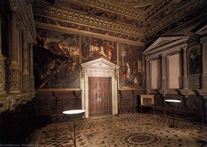 View Of The Sala Dell'albergo — Jacopo Tintoretto, Early Baroque