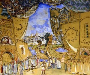 Stage Design For The Opera 'sadko' By N — Aleksandr Jakovlevic Golovin, Symbolism