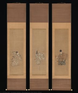 The Auspicious Noh Dance "okina" — Toriyama Sekien