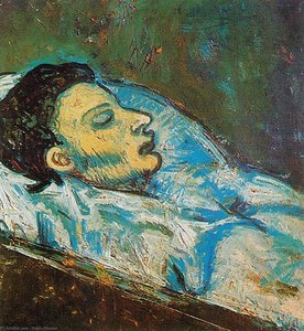 The Death Of Casagemas — Pablo Picasso, Blue Period Expressionism