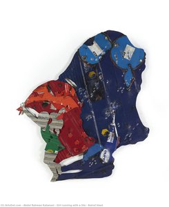 Girl Running With A Tile - Beirut Blast — Abdul Rahman Katanani