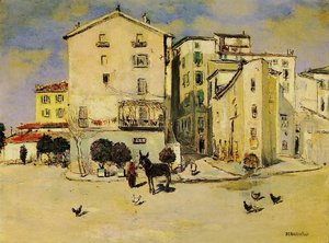 View Of Menton — Jean-françois Raffaëlli, Realism