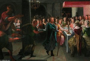 Dice Offre Un Banquet A Francus — Toussaint Dubreuil