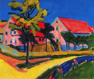 Red Houses — Ernst Ludwig Kirchner, German Expressionism