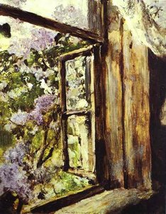 Open Window. Lilacs. Study — Valentin Alexandrovich Serov