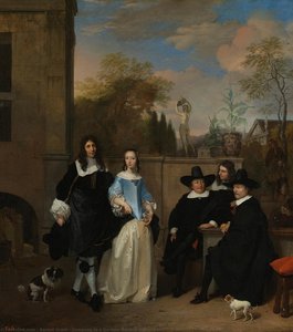 Company in a Garden, Barend Graat, 1661