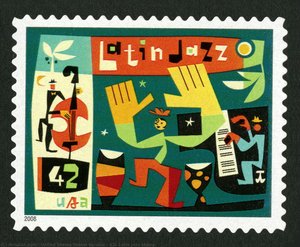 42c Latin Jazz stamp