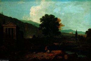Landscape With The Temple Of Clitumnus, Near Spoleto — Richard Wilson