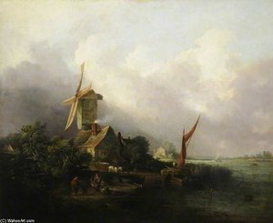 Squally Day On The Yare, Norfolk — Edward Williams
