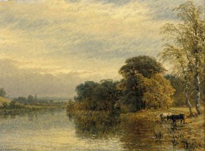 Landscape, River Scene — Henry Thomas Dawson