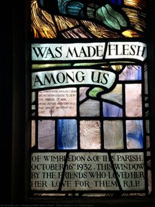 Artist Signature On Stained Glass — Margaret Edith Rope