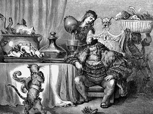 The Ogre Received Him As Civilly As An Ogre Can — Paul Gustave Doré