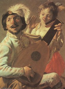 The Duet, Louvre — Hendrick Terbrugghen