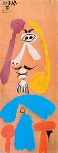 Bust Of A Man — Pablo Picasso, Cubism