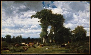 Landscape With Cattle At Limousin — Jules Dupré, Barbizon School