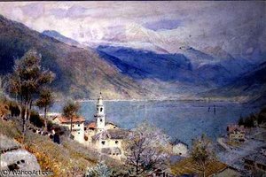 Lake Scene — Albert Goodwin