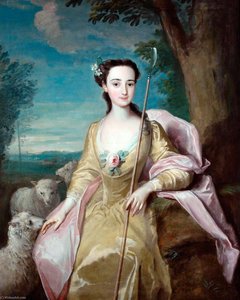 Anne Fairfax As A Shepherdess — Philippe Mercier