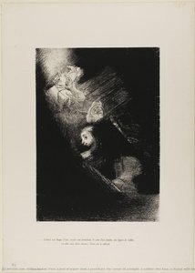 First A Pool Of Water, Then A Prostitute, The Corner Of A Temple, A Soldier's Face, A Chariot With Two Rearing White Horses — Odilon Redon, Symbolic Surrealism