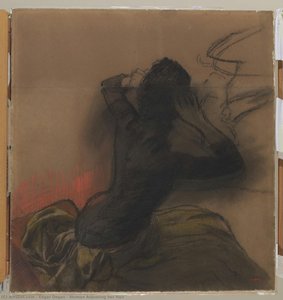 Frau, Die Ihr Haar Richtet — Hilaire-germain-edgar Degas
