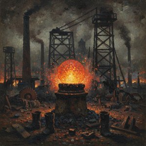 Der Tiegel Der Glut: Eine Industrielle Nocturne — Hortense Caron