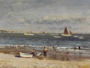 On The Beach, Cascais — Edward Seago
