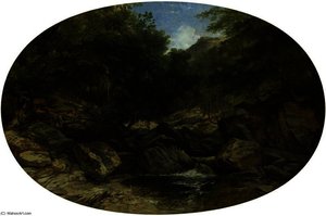 Rocky Stream At Lynmouth — William James Müller