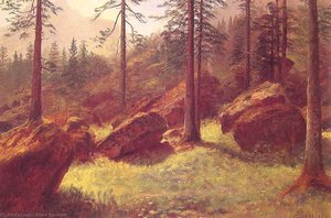 Wooded Landscape — Albert Bierstadt