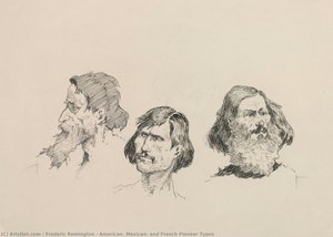 Amerikanische, Mexikanische Und Französische Pioniertypen — Frederic Remington