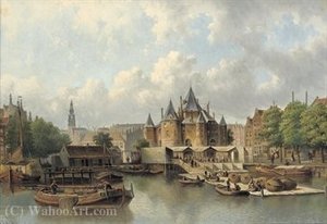 The nieuwmarkt with the waag